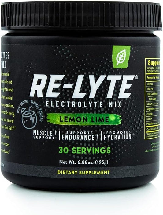 Lemon Lime Electrolyte Drink Mix - 30 Servings, 6.88 oz - Rehydrate and Replenish with Electrolytes