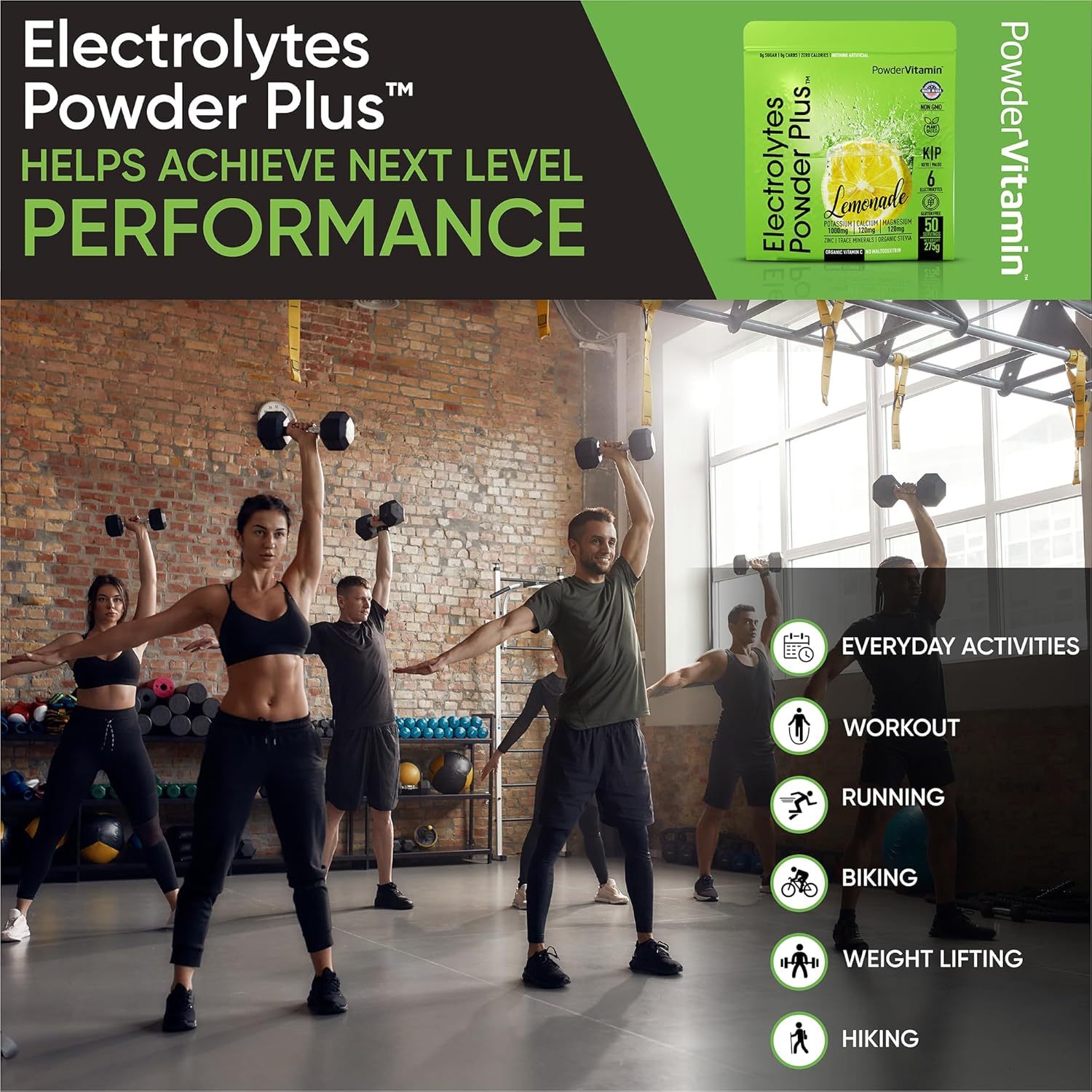 Lemonade Hydration Powder with Electrolytes, 0 Calorie Keto-Friendly Drink Mix (50 Servings)