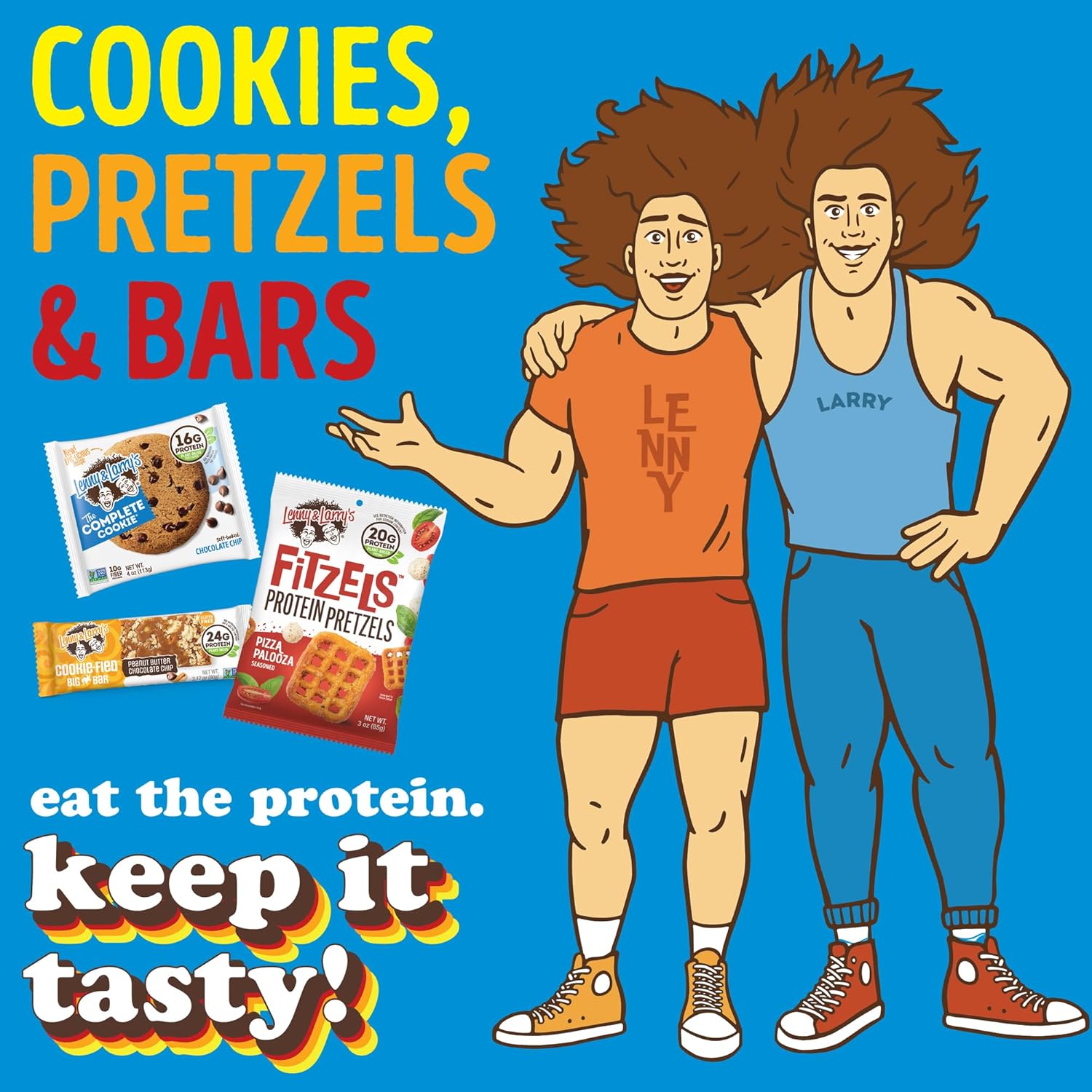 Lenny & Larry's Cookies & Creme Protein Bars - 9 Pack of 45g Vegan Bars with 12g Plant Protein & 5g Fiber - Gluten-Free, Keto Friendly, Non-GMO Snacks