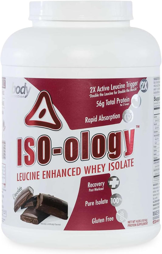 Leucine-Enhanced Grass Fed Whey Isolate Protein Powder for Post-Workout Recovery, Chocolate Flavor - 4lb