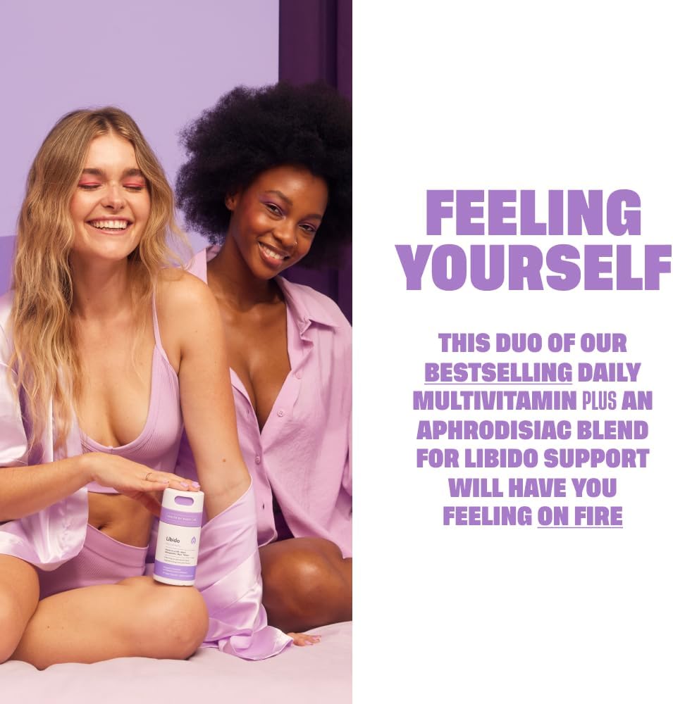 Libido and Women's Multi Supplement Bundle - Health By Habit Feeling Yourself Kit (60 Capsules Each), Non GMO & Sugar Free