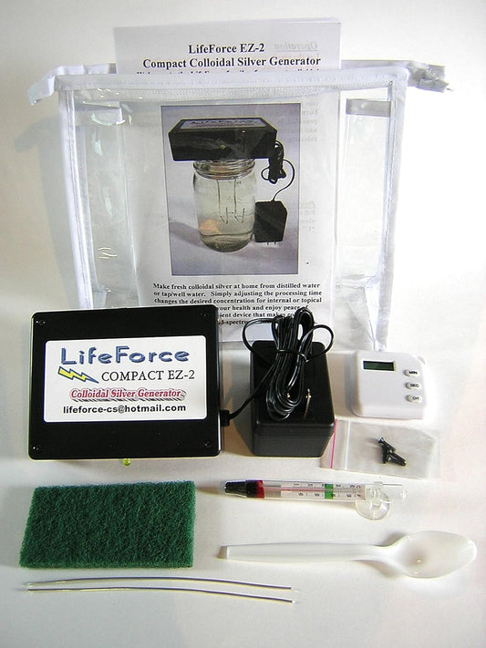 LifeForce Devices EZ-2 Deluxe Colloidal Silver Generator Package with 10 Gauge Silver Wires