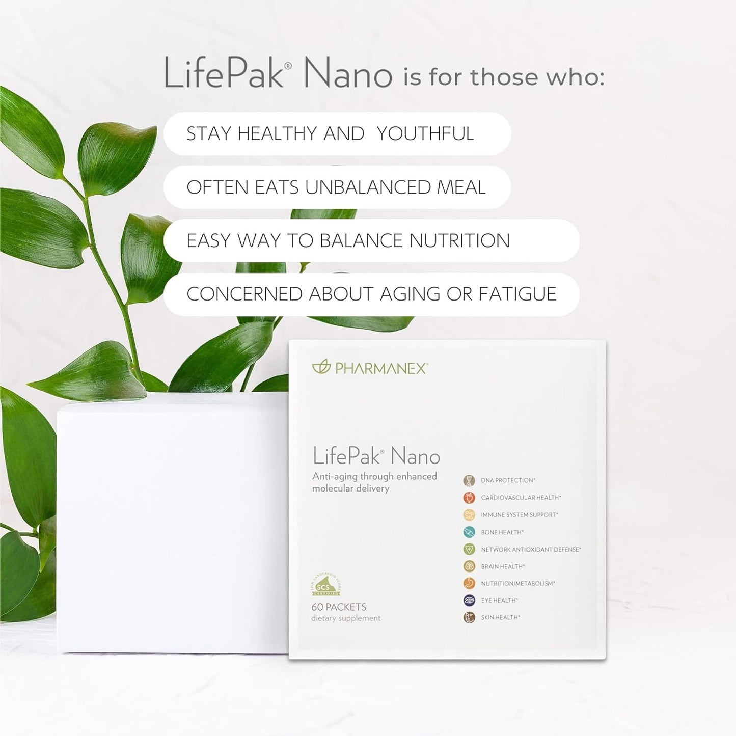 LifePak Nano by Nu Skin Pharmanex: Advanced Nutritional Support with Nanotechnology, Vitamins, and Antioxidants for Enhanced Health Benefits