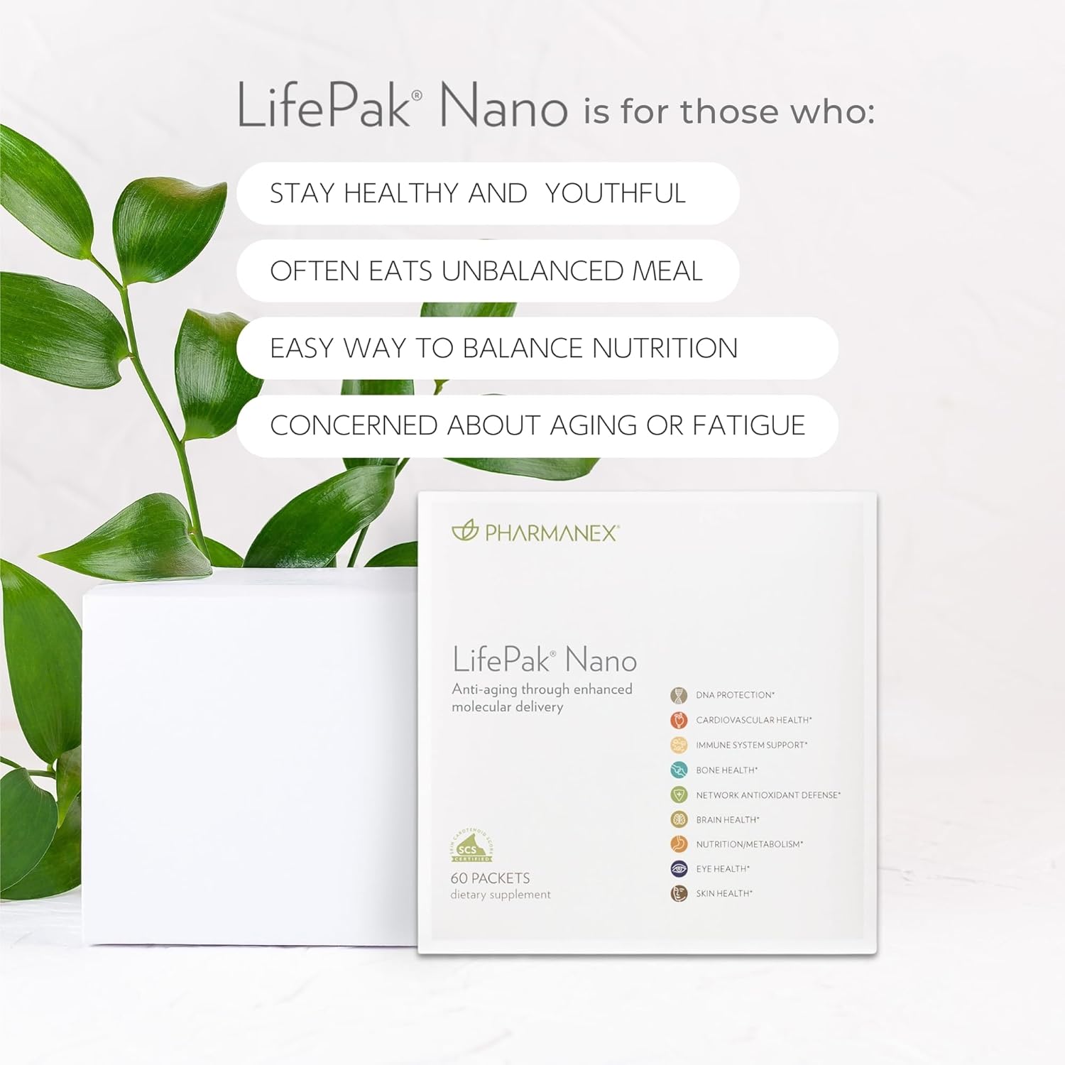 LifePak Nano by Nu Skin Pharmanex: Advanced Nutritional Support with Nanotechnology, Vitamins, and Antioxidants for Enhanced Health Benefits