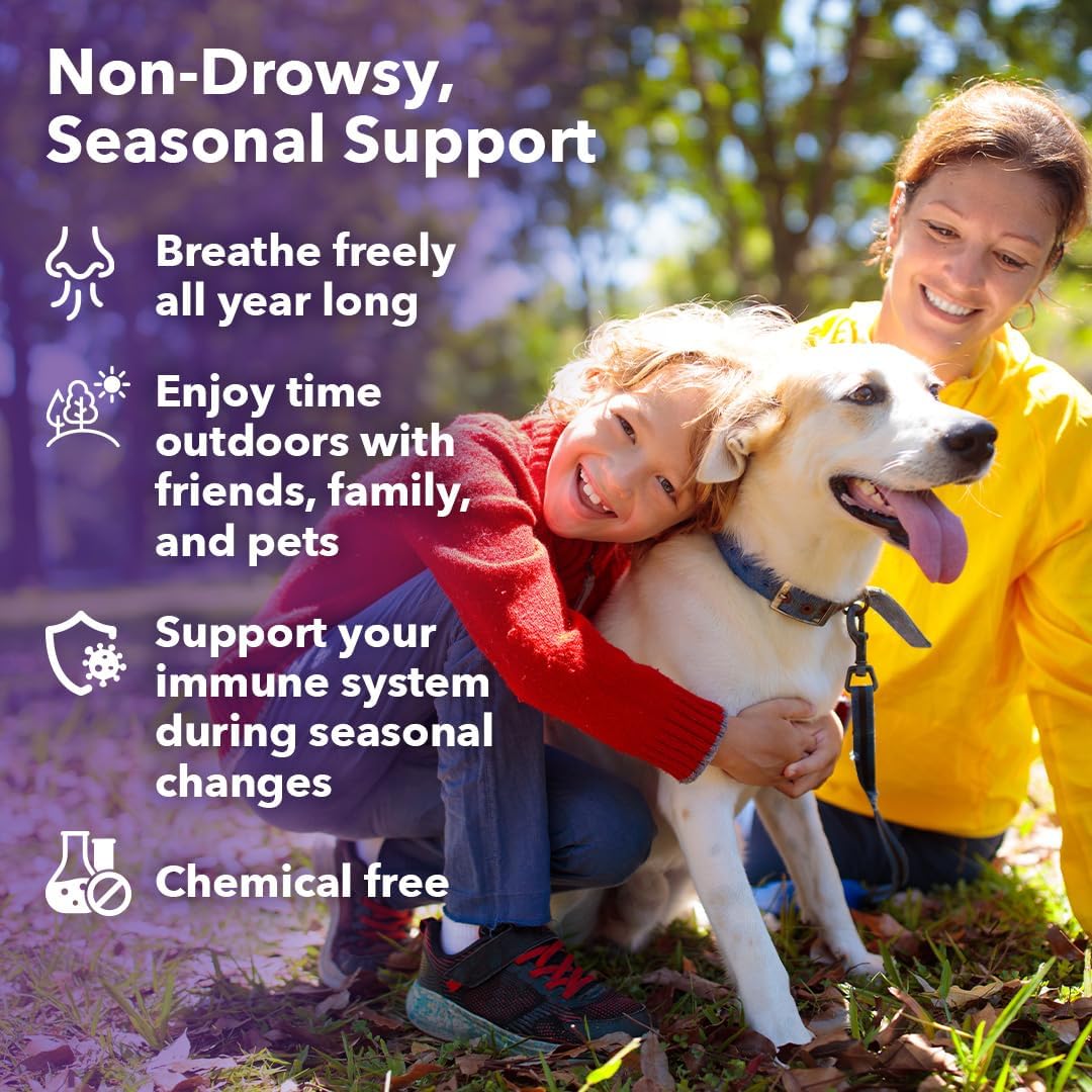 LifeSeasons Breathe-X - Allergy & Sinus Relief Supplement - Supports Sinuses & Nasal Discomfort - Non-Drowsy - Quercetin, Bromelain, Citrus Bioflavonoids - 90 Capsules - BoostGo Australia