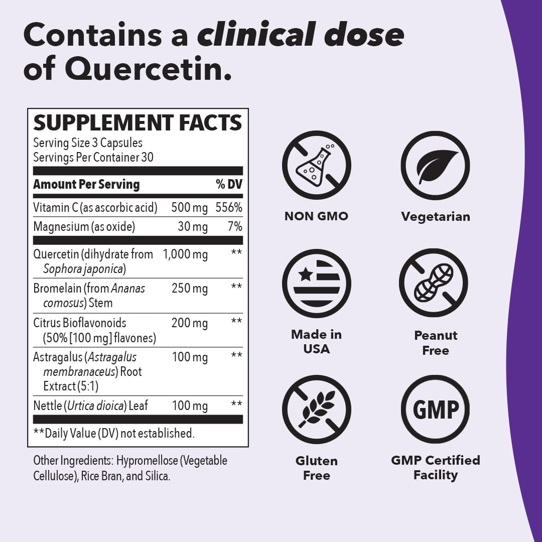 LifeSeasons Breathe-X - Allergy & Sinus Relief Supplement - Supports Sinuses & Nasal Discomfort - Non-Drowsy - Quercetin, Bromelain, Citrus Bioflavonoids - 90 Capsules - BoostGo Australia