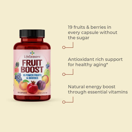 LifeSeasons Fruits & Veggies Supplements: Immunity & Wellness Boost - 40 Superfoods - Vitamins, Minerals, Antioxidants - 3X Potency - 90 Count x2
