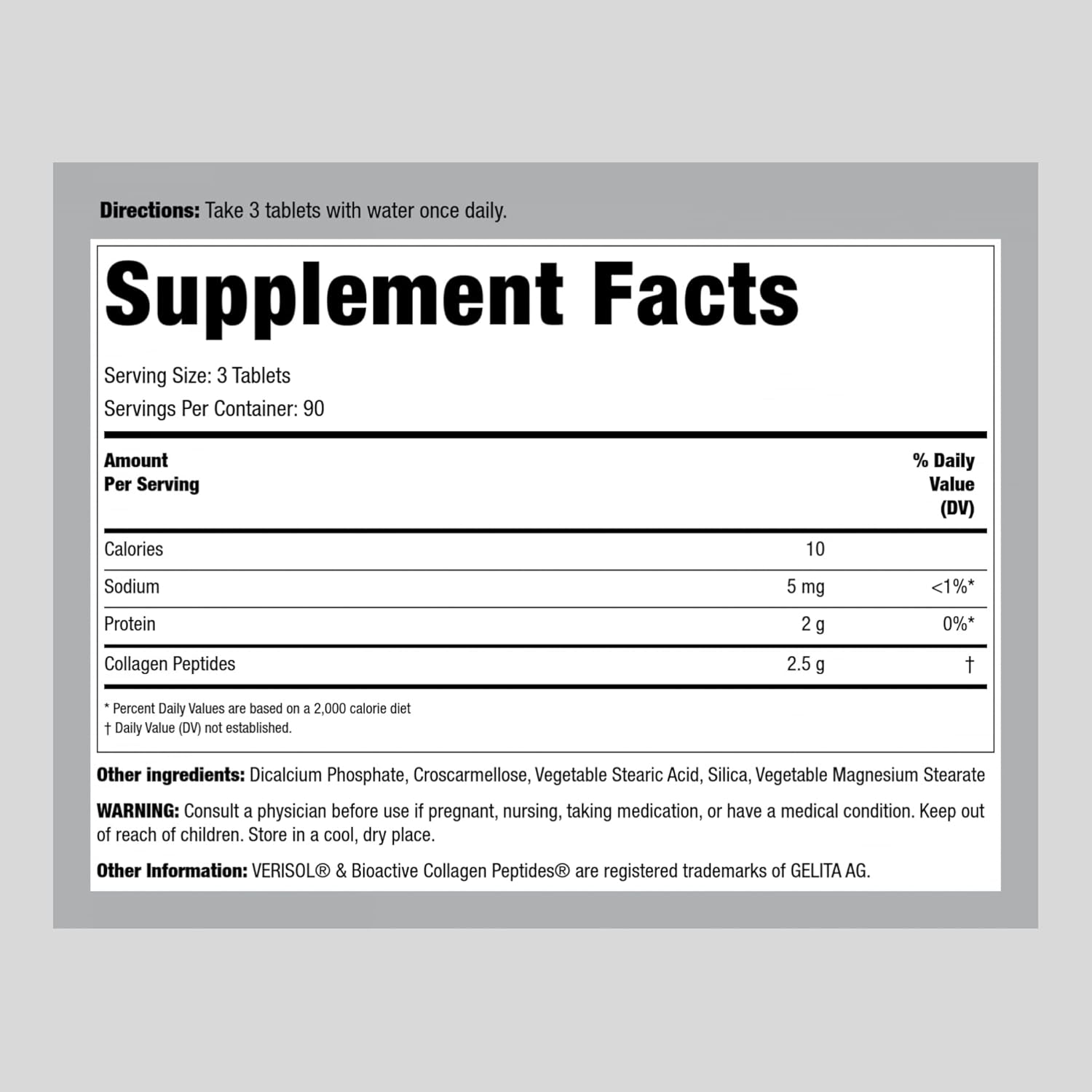 Lindberg Collagen Peptides Supplement | 270 Tablets | Promotes Healthy Hair, Skin, and Nails | Skin Rejuvenator with Verisol