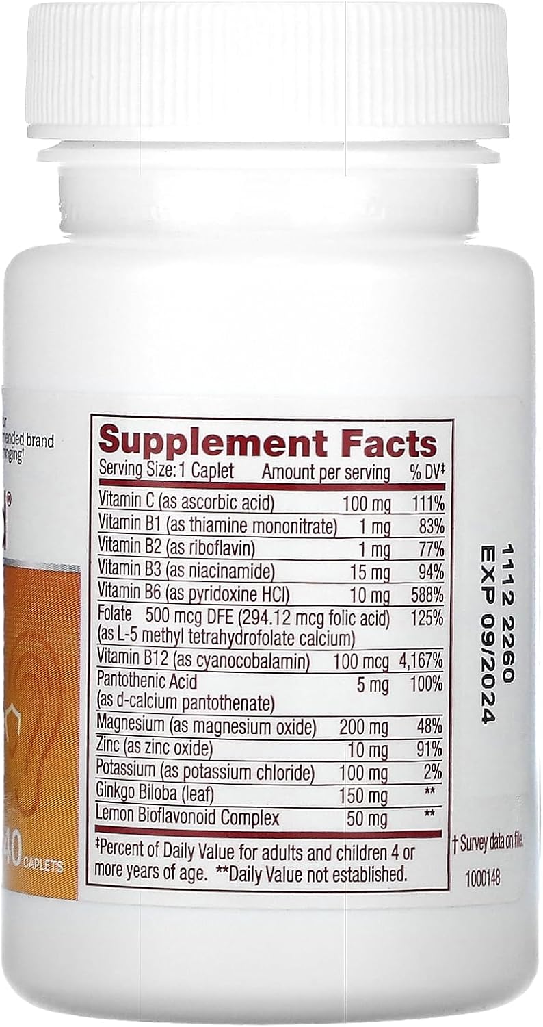 Lipo-Flavonoid Daily Ear Health Supplement for Optimal Auditory Function - 40 Caplets