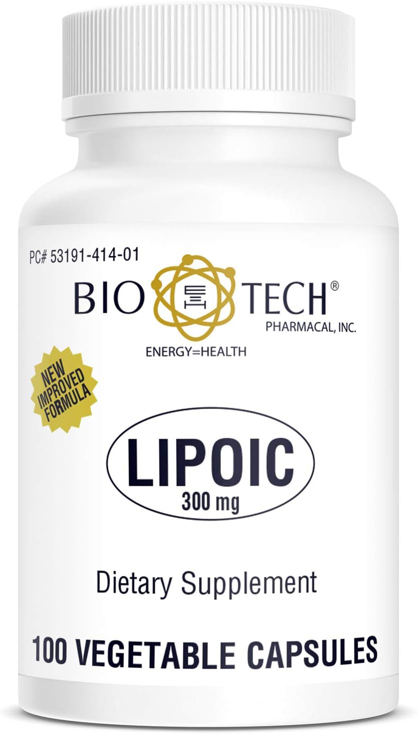 Lipoic Acid (300mg) Dietary Supplement - 100 Count by Bio-Tech Pharmacal