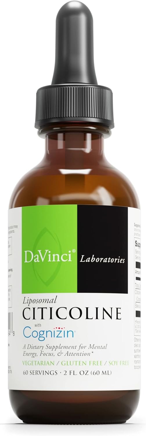 Liposomal Citicoline Supplement - 60 Servings - 2 Fl Oz - DAVINCI Laboratories