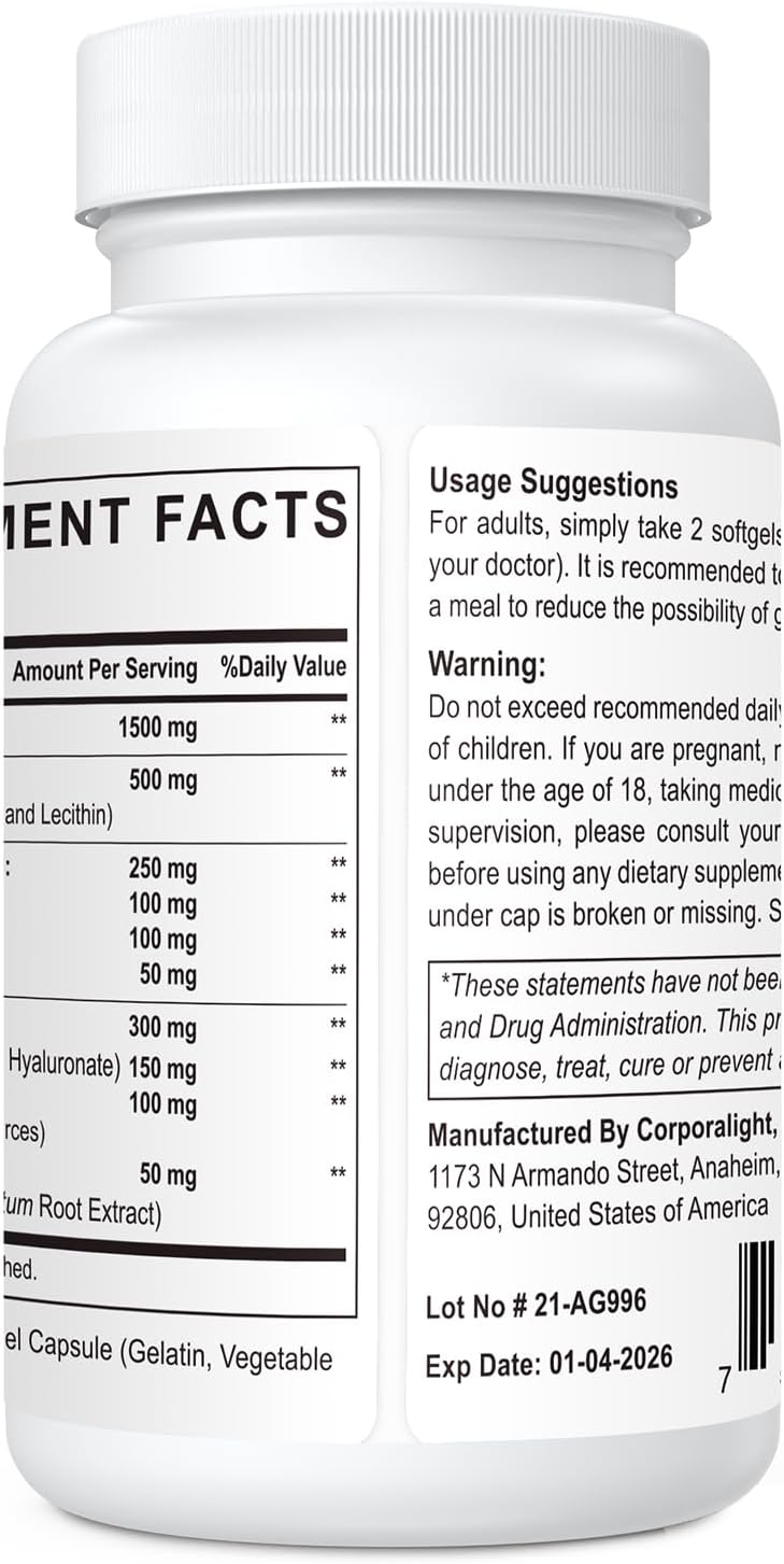 Liposomal Glutathione and Spermidine Supplements - Non-GMO Formula for Enhanced Cellular Health