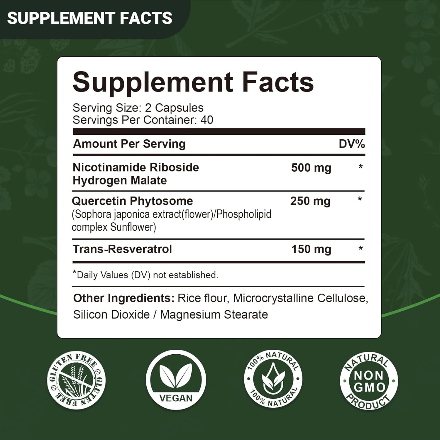 Liposomal Nicotinamide Riboside 1800mg with Resveratrol - NAD Supplement for Anti-Aging & Energy - 160 Capsules