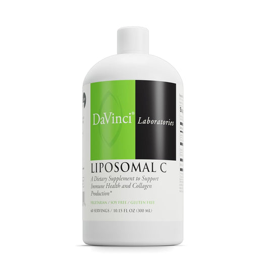 Liposomal Vitamin C Supplement for Collagen Production and Immune Health - Gluten Free, Vegetarian - 10.15 oz