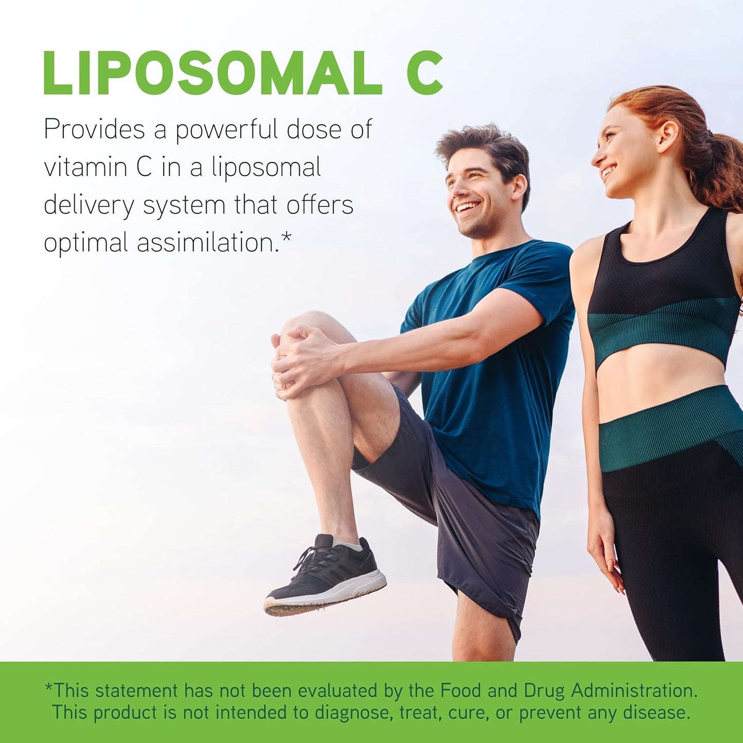 Liposomal Vitamin C Supplement for Collagen Production and Immune Health - Gluten Free, Vegetarian - 10.15 oz
