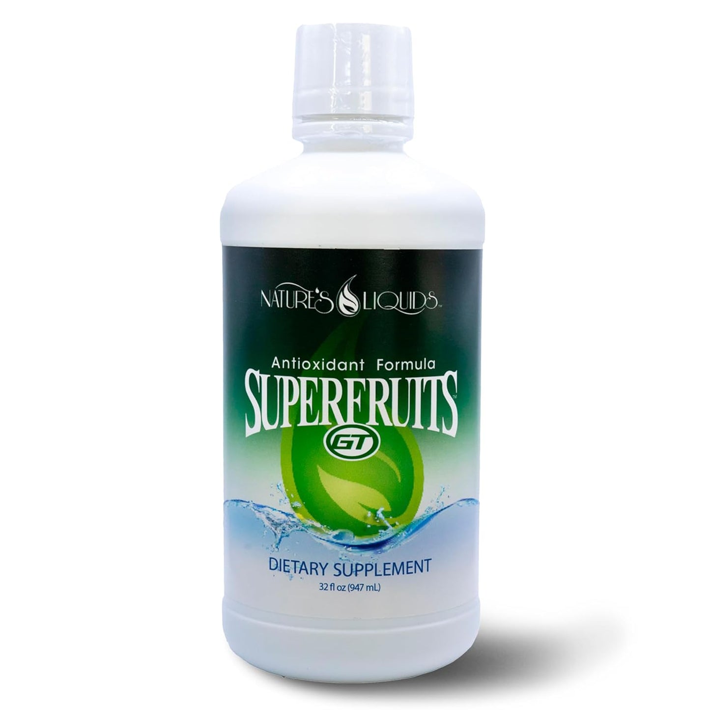 Liquid Antioxidant Formula with Green Tea & Resveratrol - Nature's Liquids Superfruits GT - 32 Servings