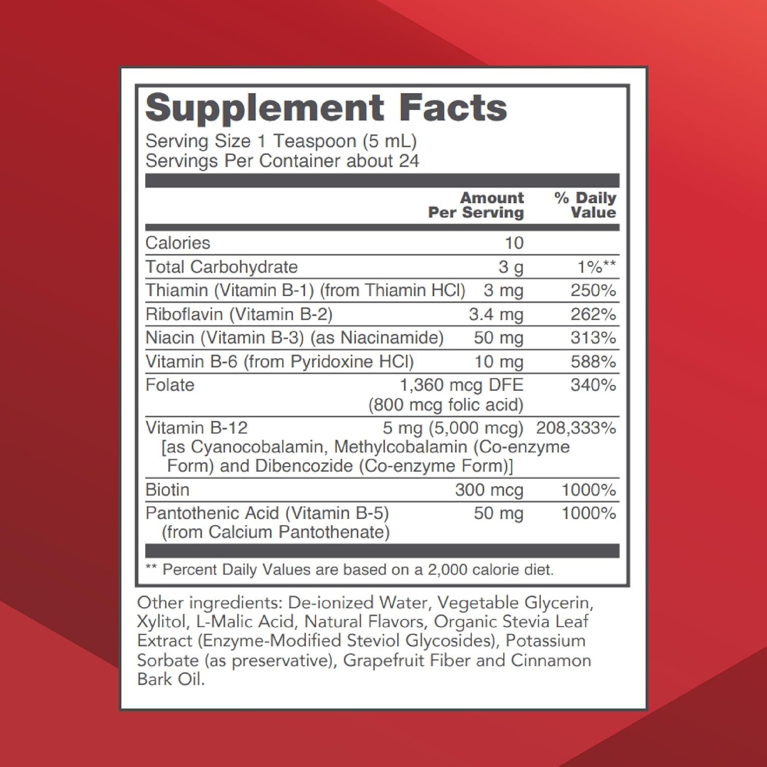 Liquid B-12 5,000mcg - Nervous System Support with B Vitamins - Dairy Free & Vegan - 4 fl oz by Protocol