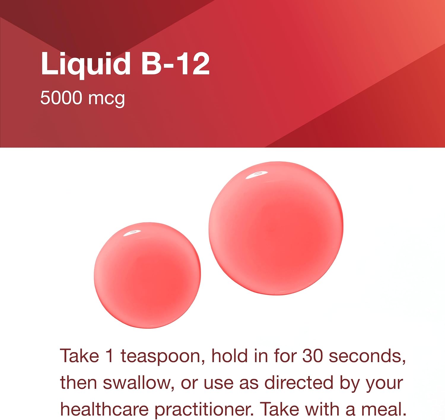 Liquid B-12 5,000mcg - Nervous System Support with B Vitamins - Dairy Free & Vegan - 4 fl oz by Protocol