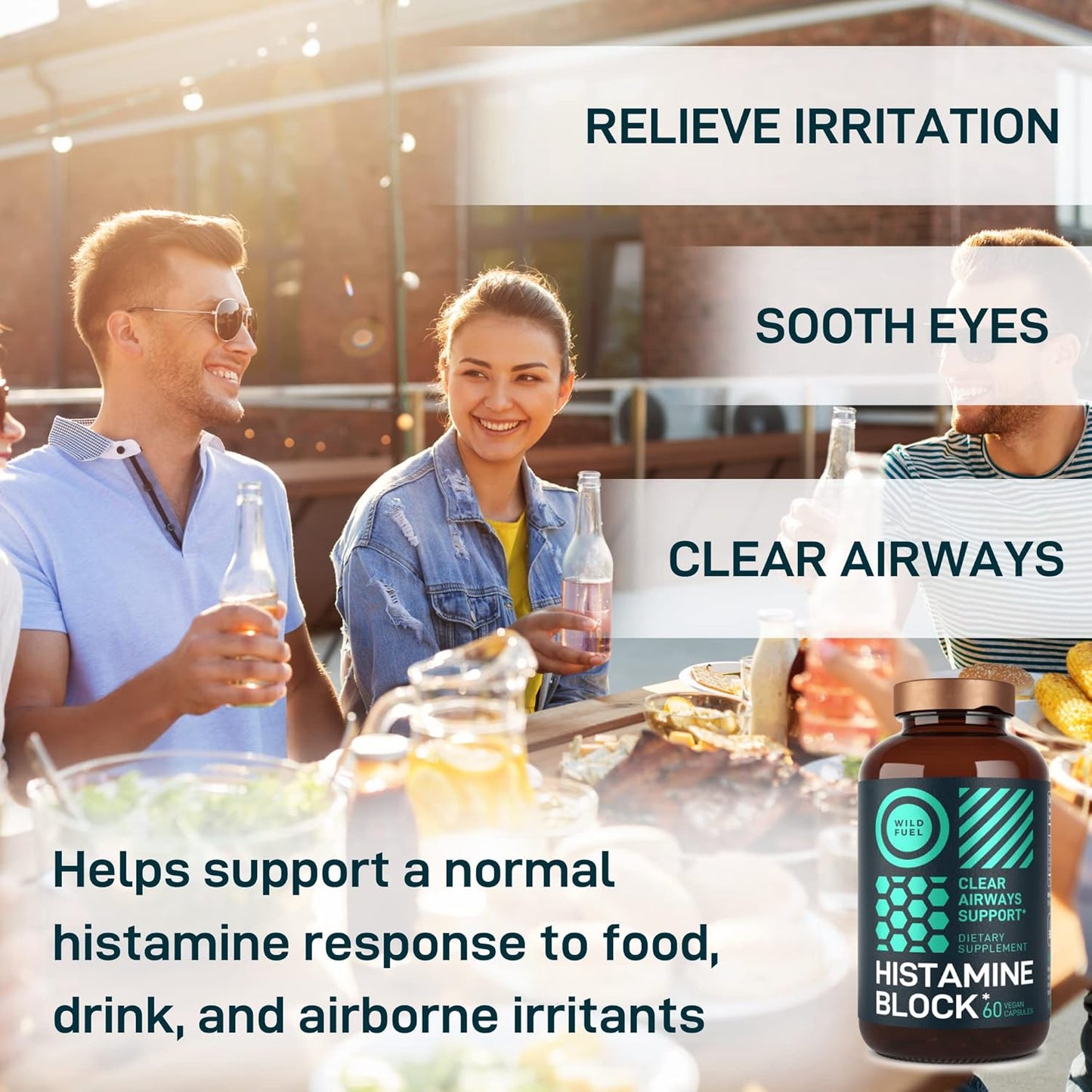 Liquid Chlorophyll and Spirulina Detox Bundle with Histamine Block for Health Support