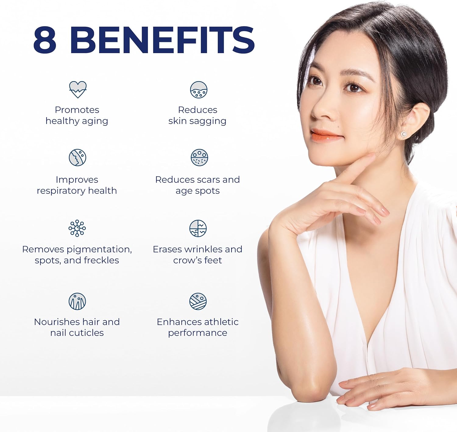 Liquid Collagen Supplement with Swallow's Nest and Hyaluron for Healthy Aging and Skin Care - 17.00 Fl Oz