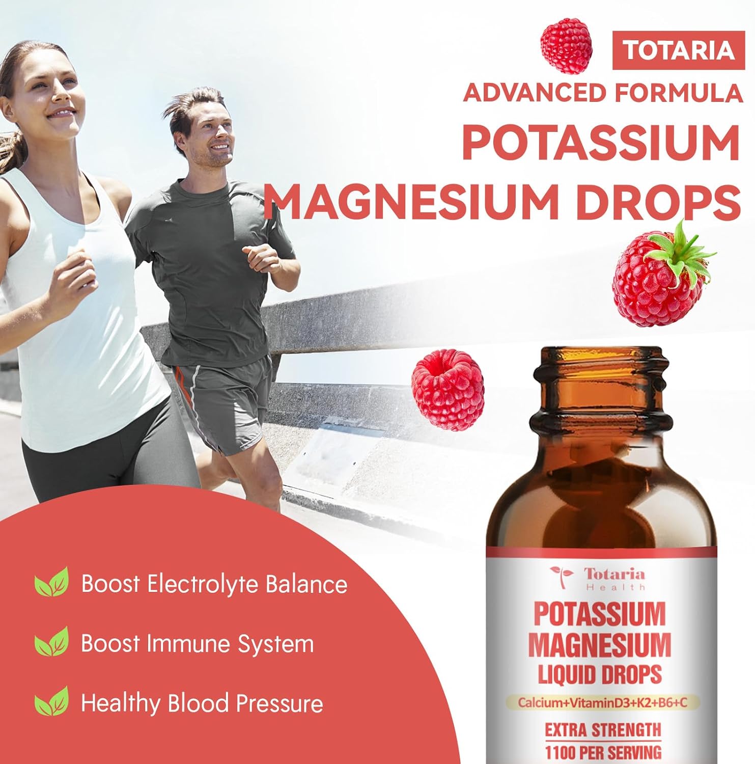 Liquid Drops Supplement with Potassium, Magnesium, Glucosamine, and Chondroitin MSM