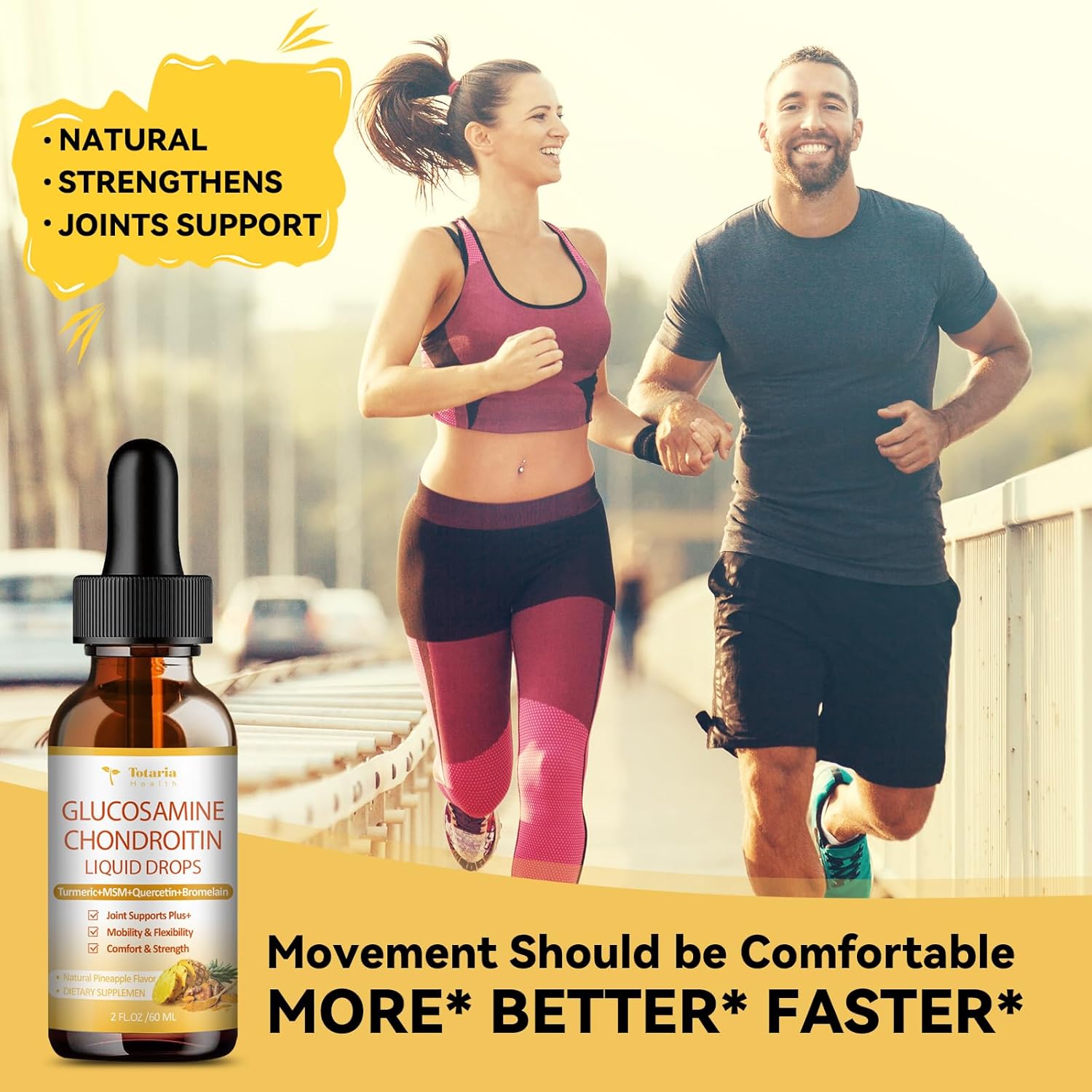Liquid Drops Supplement with Potassium, Magnesium, Glucosamine, and Chondroitin MSM