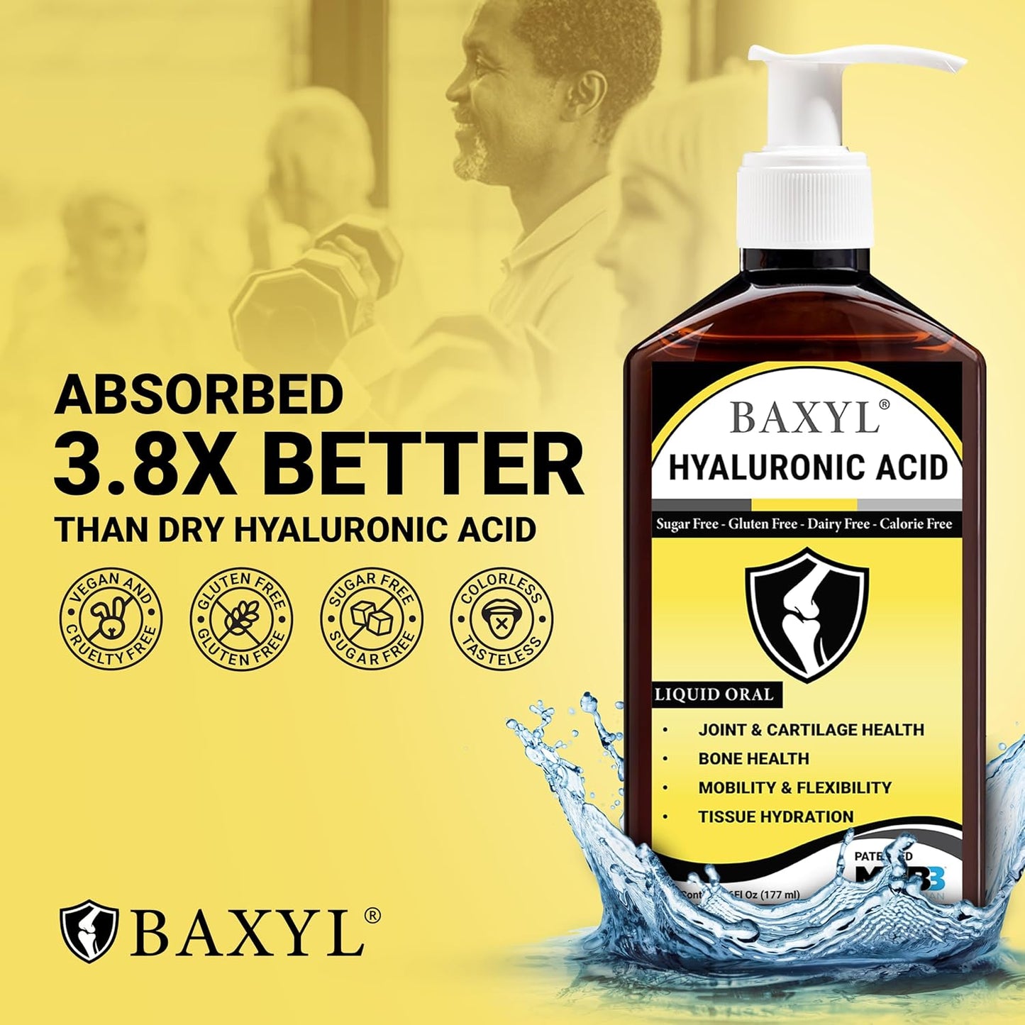 Liquid Hyaluronic Acid & Hyaluronan Bundle for Joint and Digestive Relief