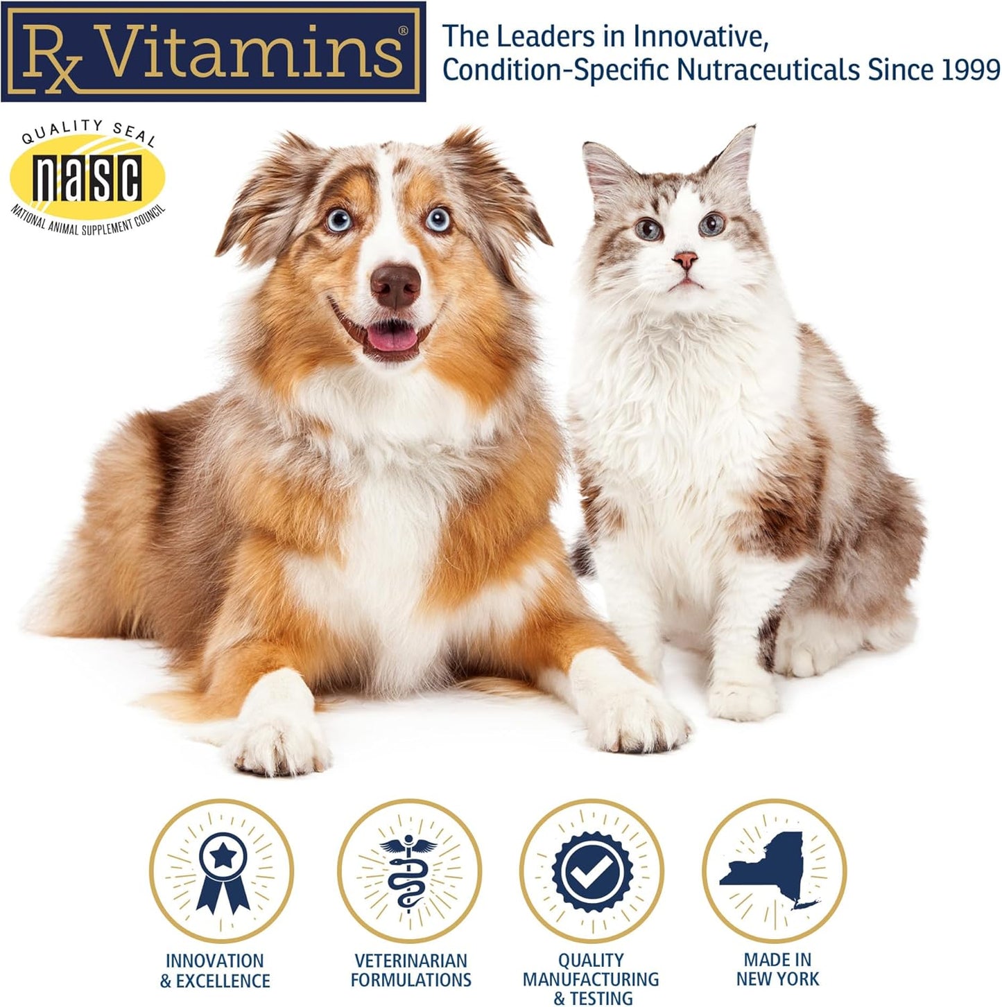 Liquid Immuno Support for Dogs and Cats - L-Lysine for Felines - Reishi Mushroom Supplement - Bacon Flavor - 4 oz