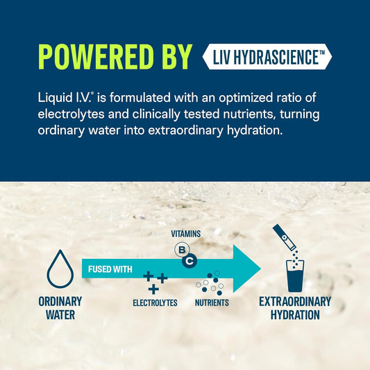 Liquid I.V.® Hydration Multiplier Strawberry Lemonade Electrolyte Powder Drink Mix 16 Servings - BoostGo Australia