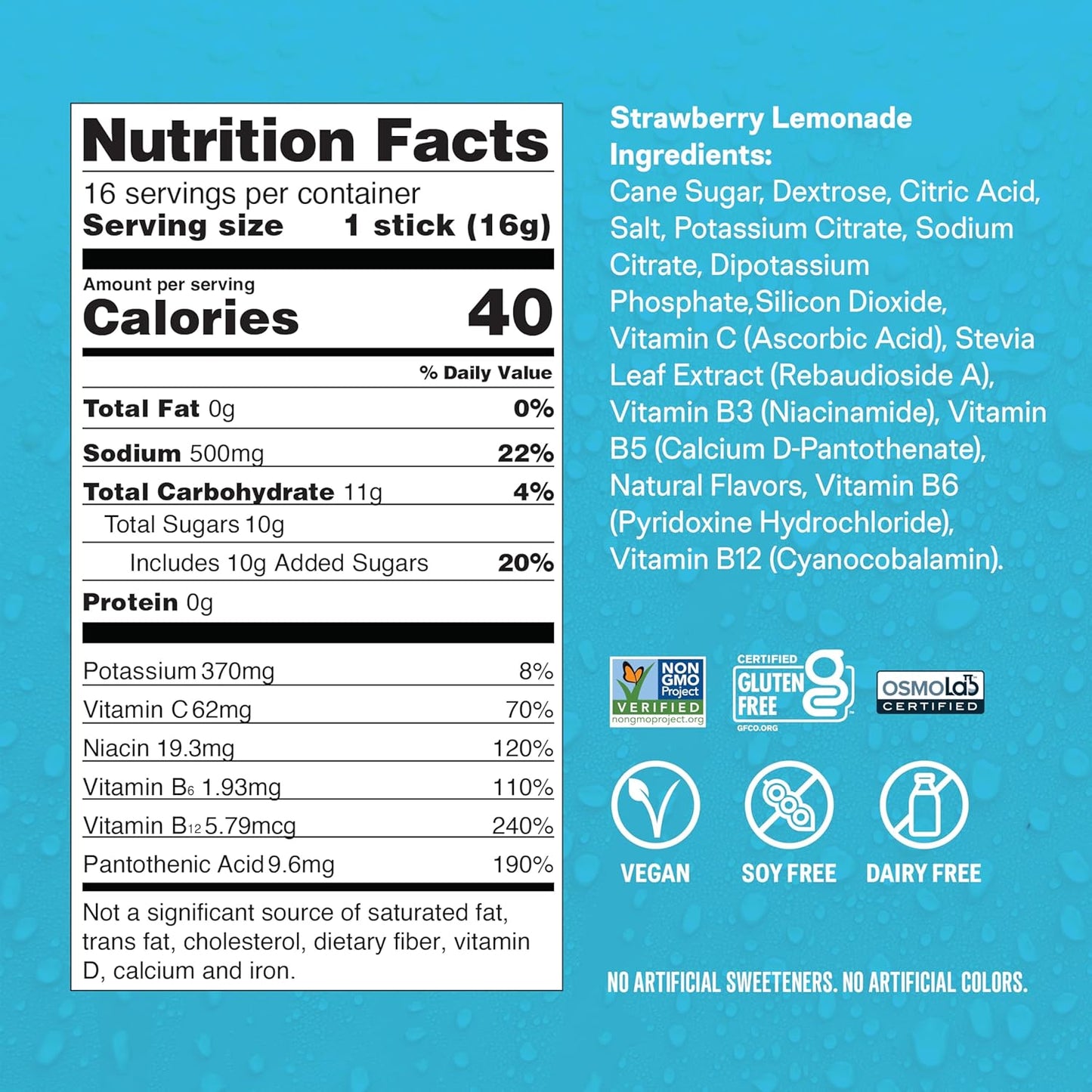Liquid I.V.® Hydration Multiplier Strawberry Lemonade Electrolyte Powder Drink Mix 16 Servings - BoostGo Australia