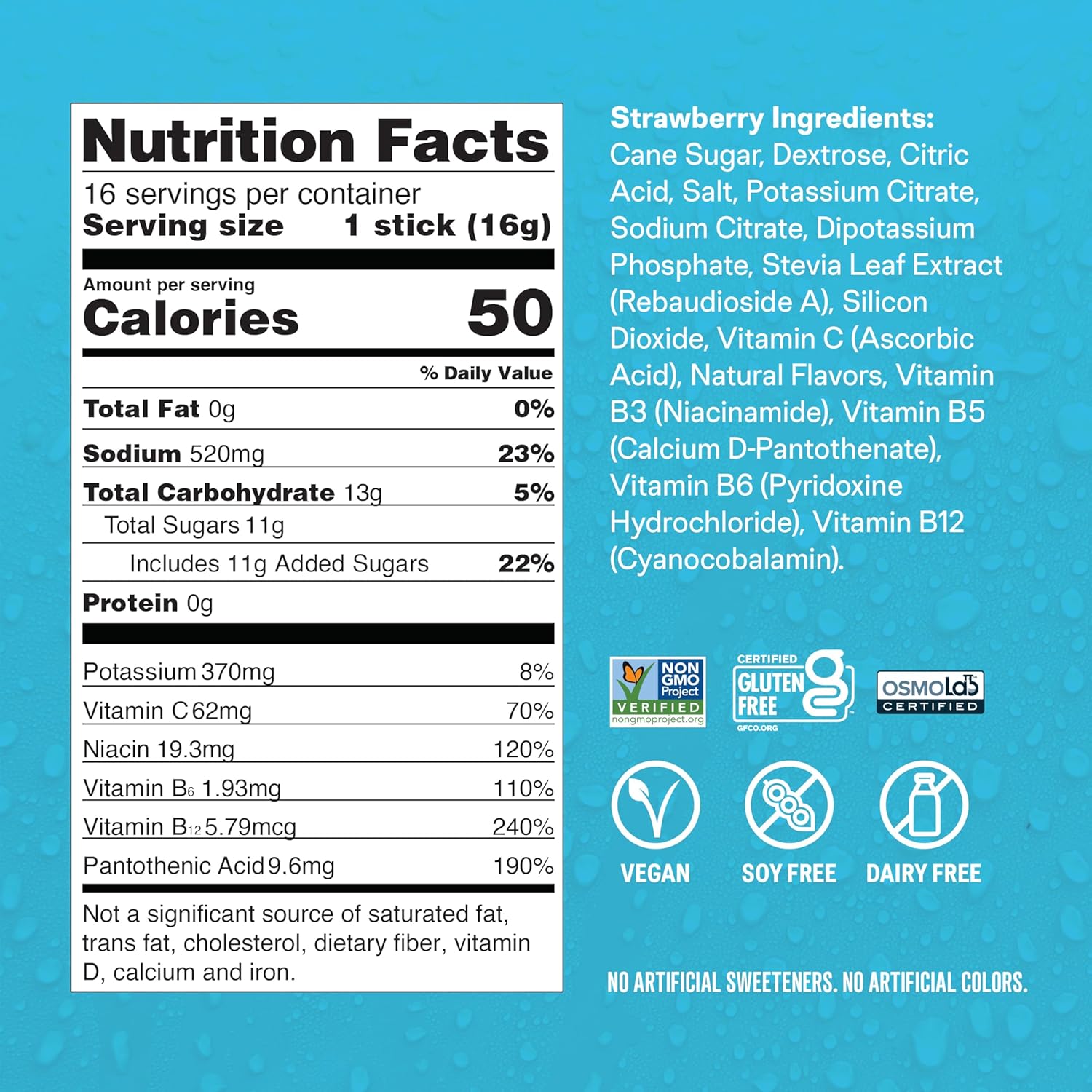 Liquid I.V.® Strawberry Hydration Multiplier - Electrolyte Powder Drink Mix - 1 Pack with 16 Servings - BoostGo Australia