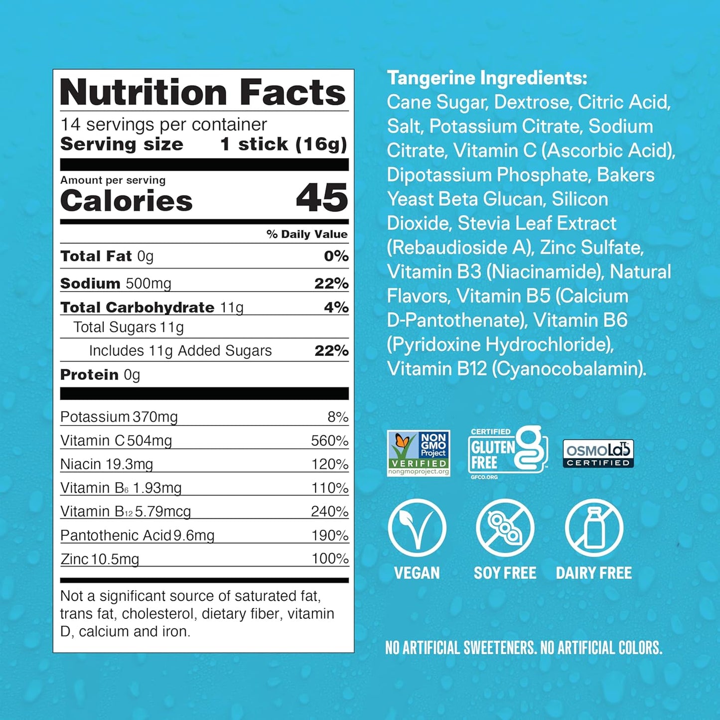 Liquid I.V.® Tangerine Hydration Multiplier with Immune Support - Electrolyte Powder Drink Mix - 3 Pack (42 Servings)