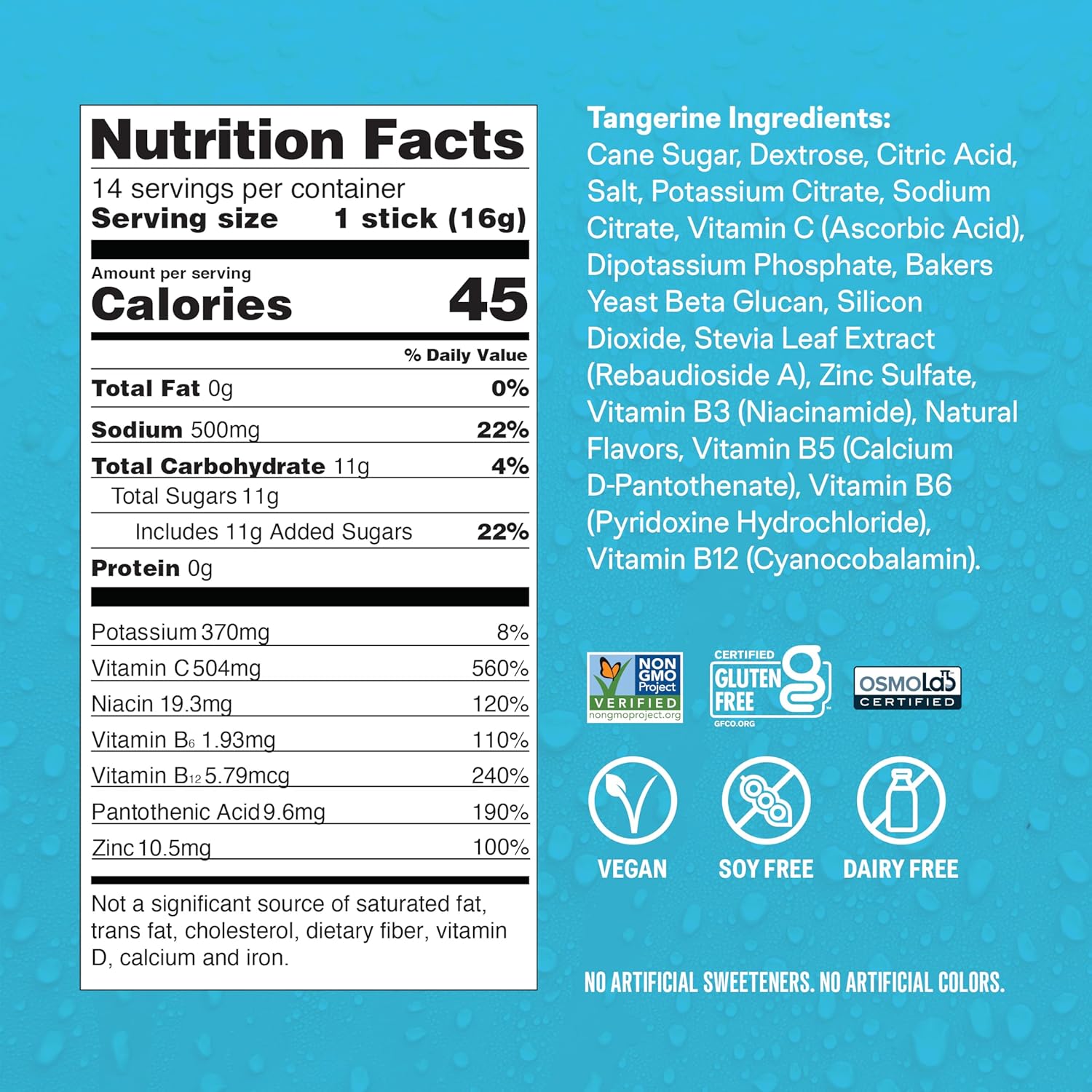 Liquid I.V.® Tangerine Hydration Multiplier with Immune Support - Electrolyte Powder Drink Mix - 3 Pack (42 Servings)