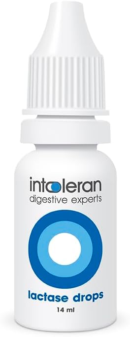 Liquid Lactase Enzyme Drops for Lactose Intolerance - 0.47 FL Oz (14ml) | Dairy-Free Cooking & Baking | Vegan Friendly & Low FODMAP Compliant