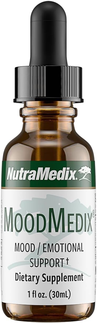 Liquid Mood Support Supplement with Cat's Claw & Turmeric Root - Stress & Emotional Balance - Herbal Extract Tincture