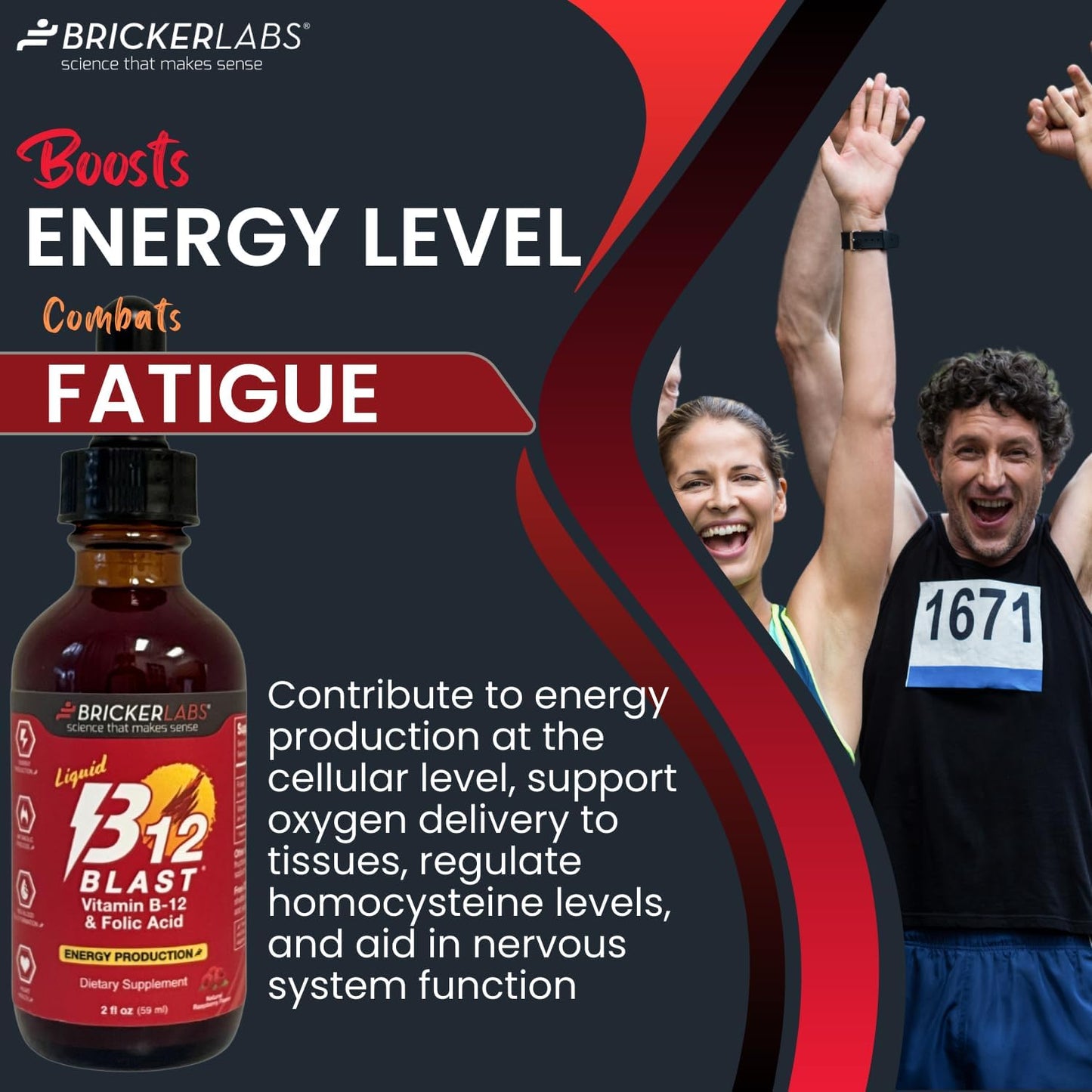 Liquid Vitamin B-12 with 7-Keto DHEA Metabolite 50 mg - Energy and Weight Management Supplement Bundle for Active Life