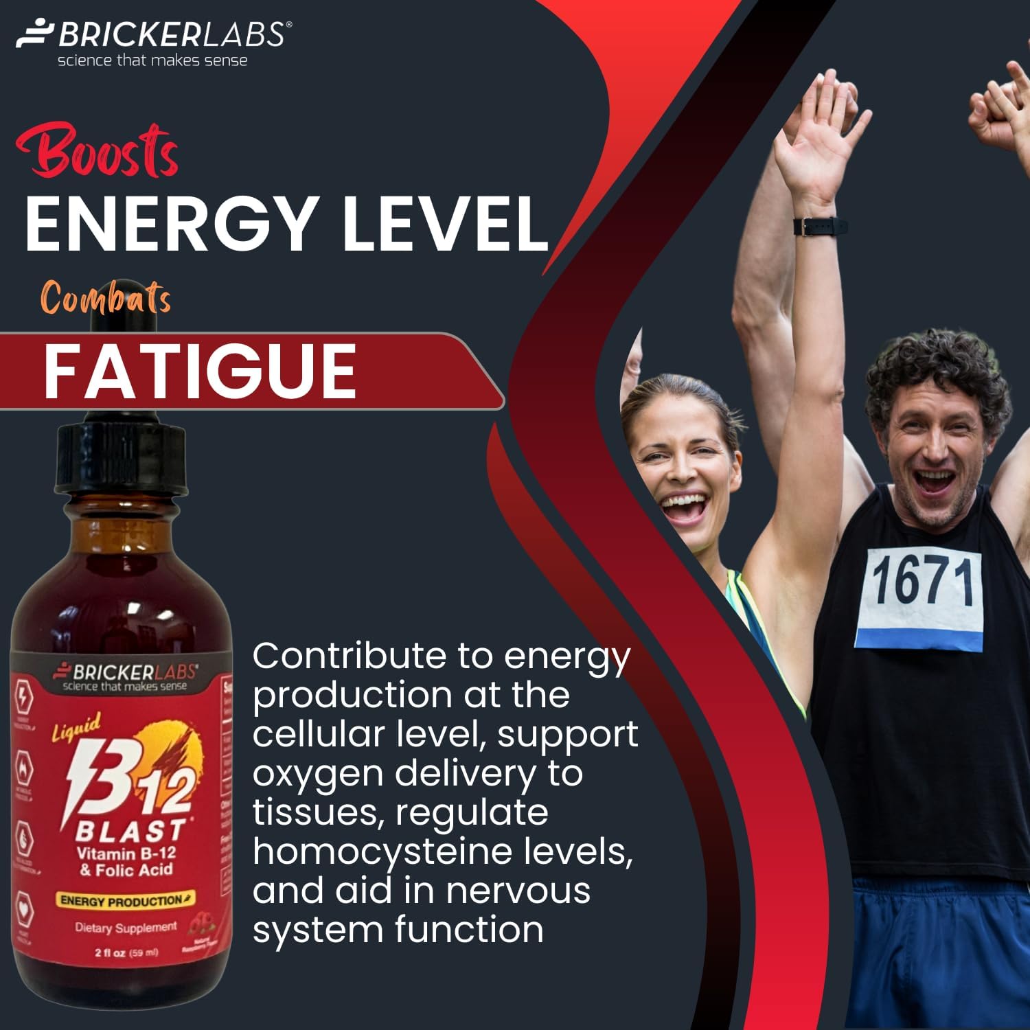 Liquid Vitamin B-12 with 7-Keto DHEA Metabolite 50 mg - Energy and Weight Management Supplement Bundle for Active Life