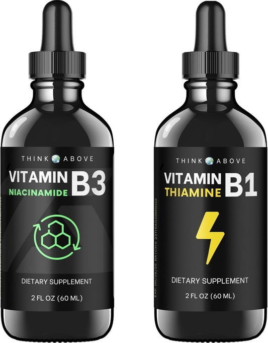 Liquid Vitamin B3 and B1 Combo - 2oz (60ml) Bottle