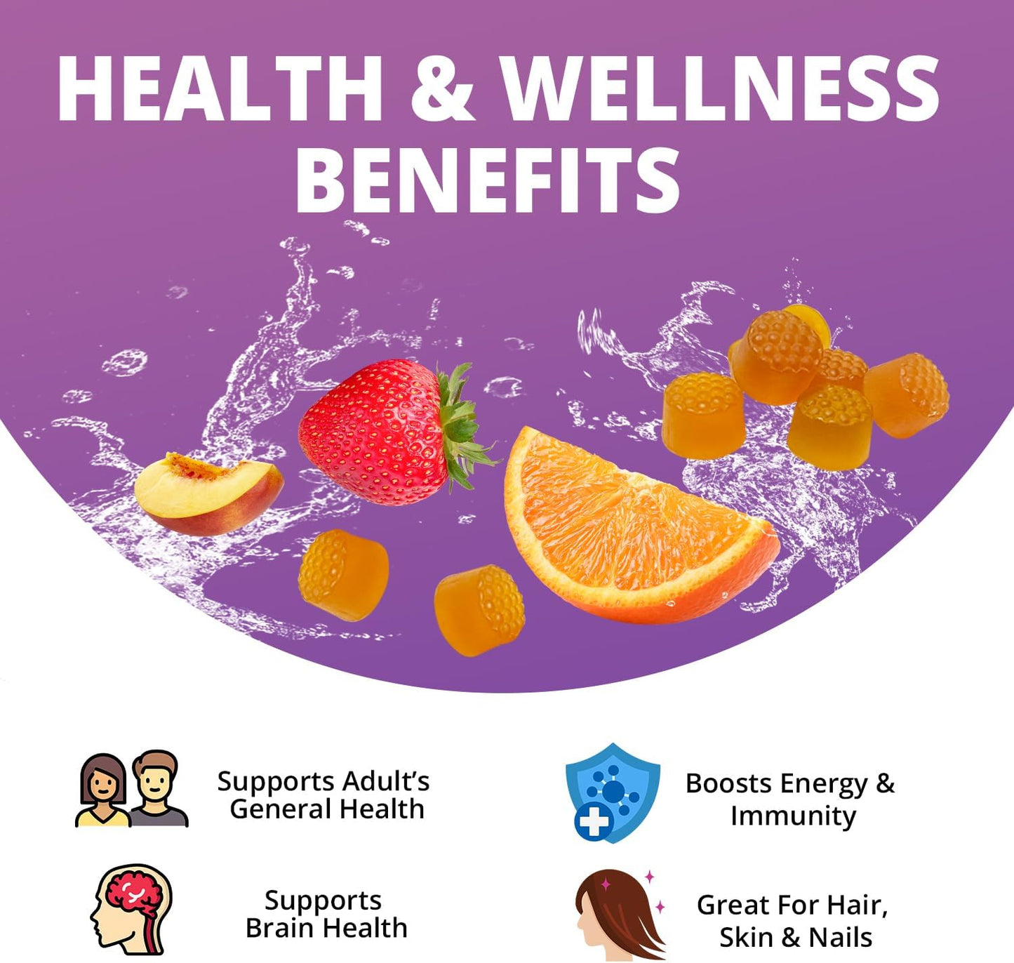 Liquid Zinc & Adult Multivitamin Gummy Bundle - Energy, Immune Support, Skin & Brain Health - 1.67 fl oz Zinc Drops & 60 Berry Flavored Gummies