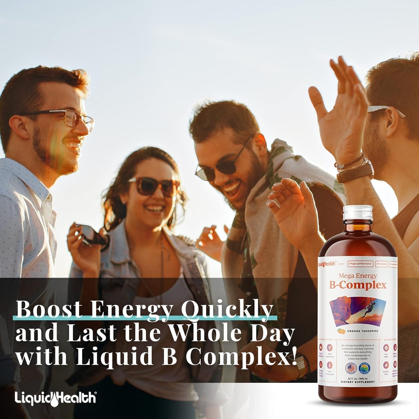 LiquidHealth Kids Liquid Multivitamin with B Complex for Energy Boost & Overall Health Support