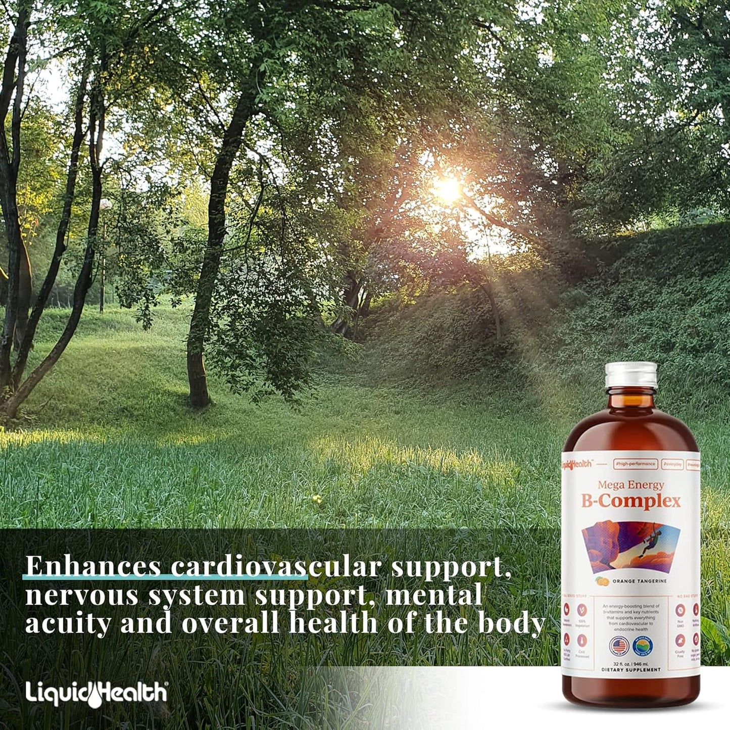 LiquidHealth Kids Liquid Multivitamin with B Complex for Energy Boost & Overall Health Support