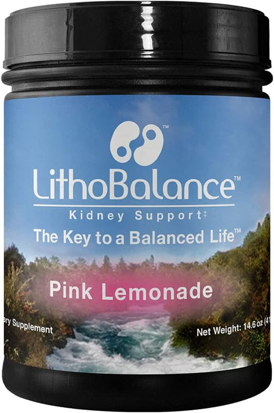 LithoBalance Kidney Support Supplement with Potassium Citrate, Magnesium Citrate, and Vitamin B6 for Kidney Stone Prevention