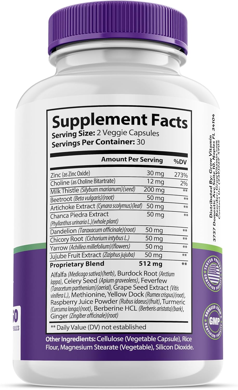 Liver Cleanse Detox Capsules with Milk Thistle, Artichoke, Dandelion Extract - 60 Capsules Liver Supplement with Turmeric, Beetroot, Choline - Supports Liver Health