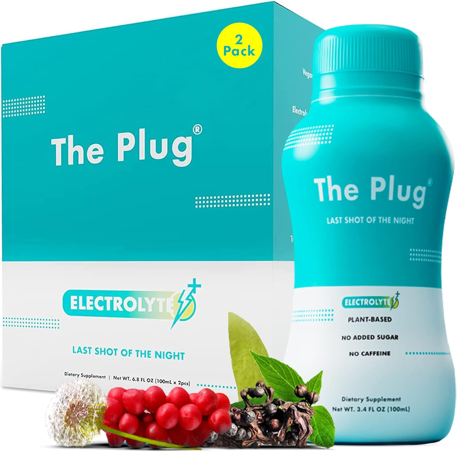 Liver Cleanse Detox Drink with Herbal Electrolytes for Liver Support & Energy - Plant-Based Bloating Relief, Antioxidants & Minerals - 2-Pack