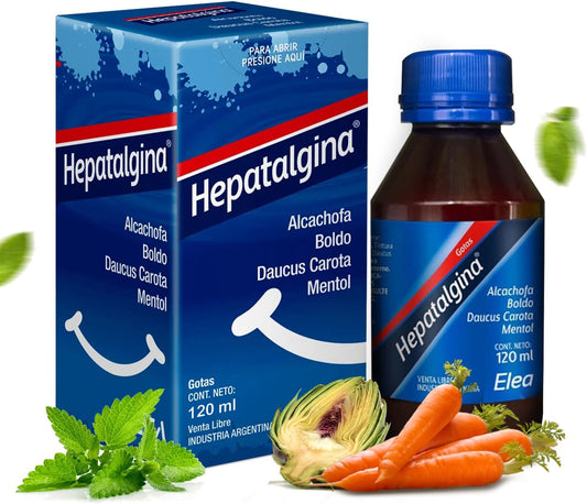 Liver Cleanse Detox Drops with Artichoke Extract - Herbal Liver Support Supplement for Digestive Health - Liquid Liver Repair Formula with Mint, Boldo, & Carrot - 120 ml