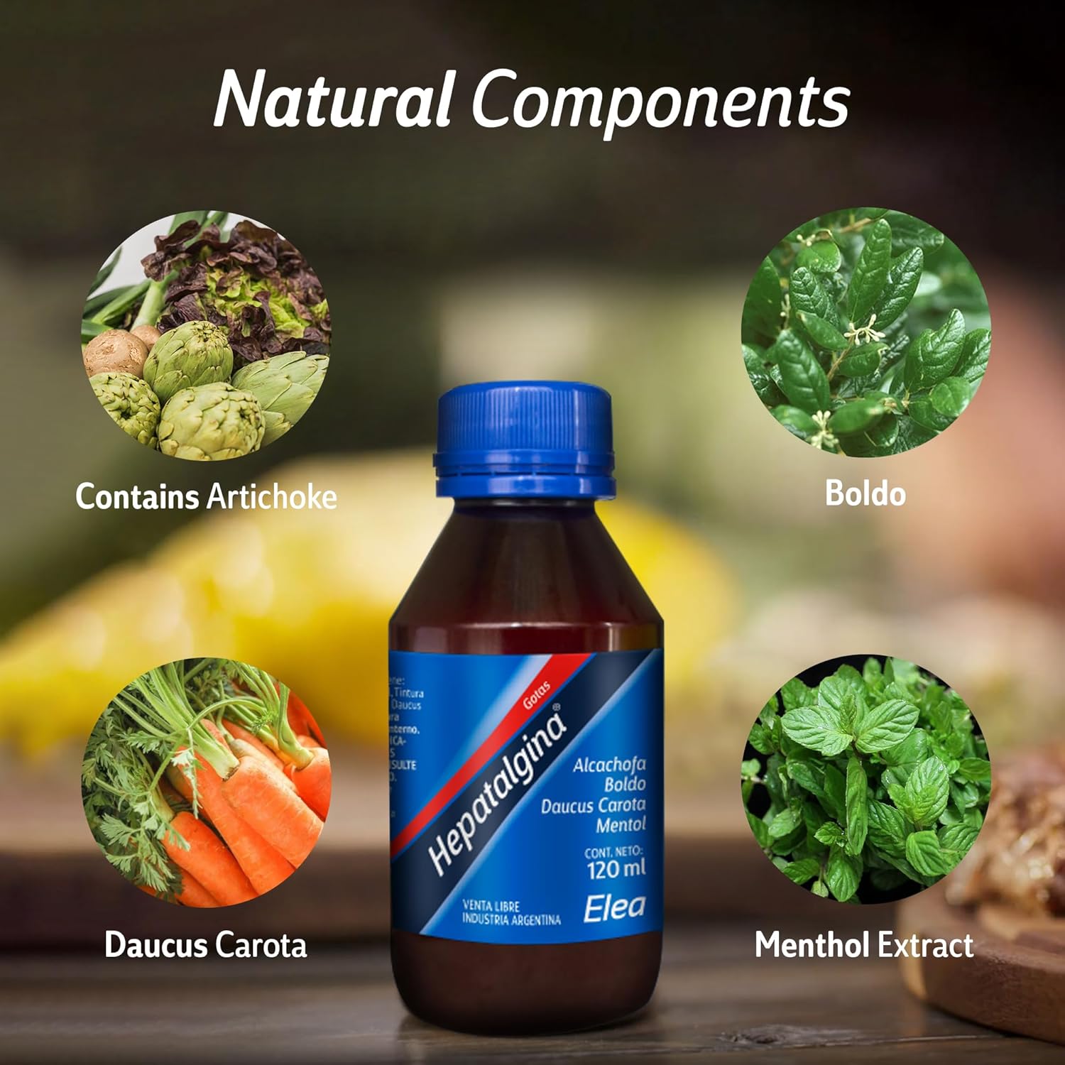 Liver Cleanse Detox Drops with Artichoke Extract - Herbal Liver Support Supplement for Digestive Health - Liquid Liver Repair Formula with Mint, Boldo, & Carrot - 120 ml