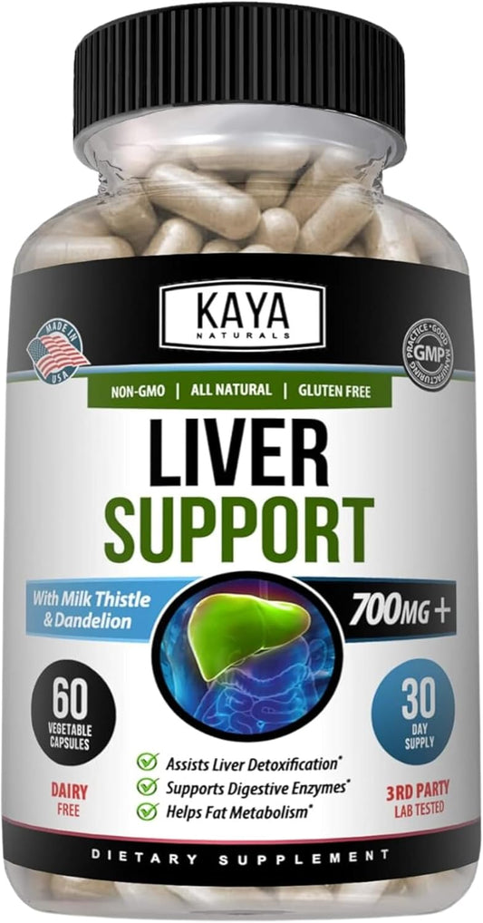 Liver Cleanse Detox & Repair Capsules - Milk Thistle Supplement for Women and Men - Artichoke Extract and Dandelion Root - 60 Count - BoostGo Australia