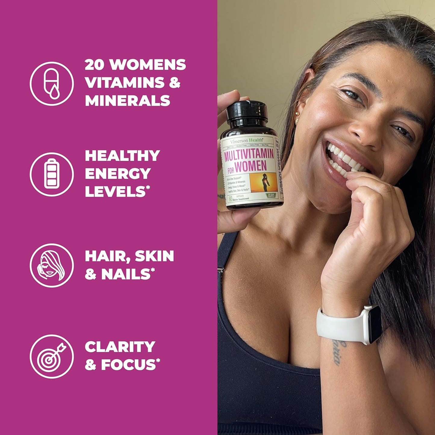 Liver Cleanse Detox & Repair Milk Thistle Supplement for Adults Over 40 + Multivitamin for Women by Vimerson Health