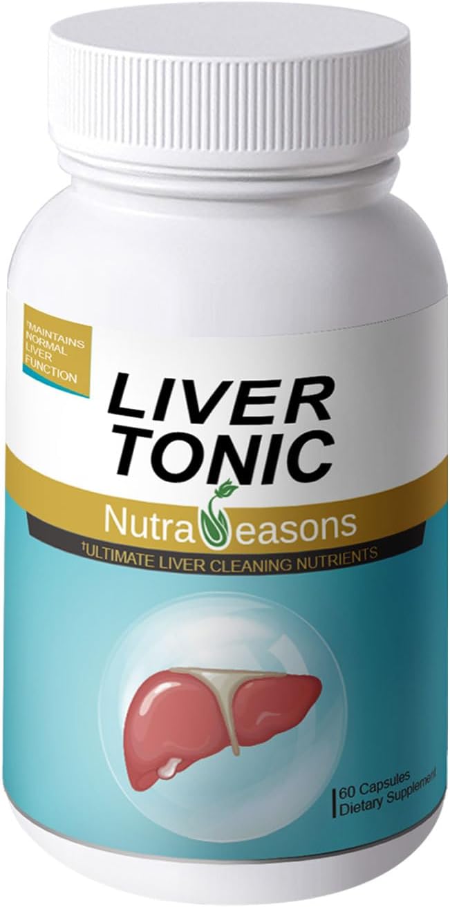 Liver Cleanse Detox & Repair Supplement with Milk Thistle, NAC, Ginger - 60 Capsules