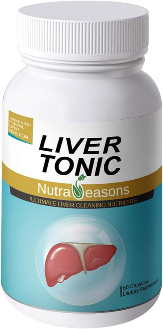 Liver Cleanse Detox & Repair Supplement with Milk Thistle, NAC, Ginger - 60 Capsules